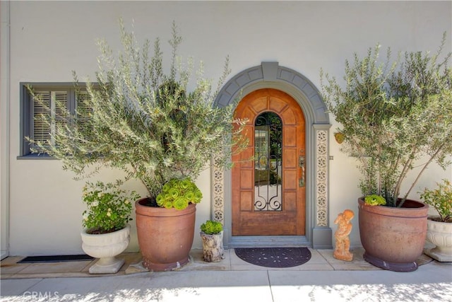 1205 W Highland, Redlands, CA 92373 - property entrance with stucco siding