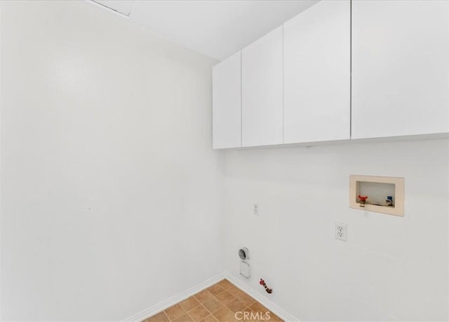 13837 Emerald Ln, Gardena, CA 90247 - laundry room featuring cabinet space, hookup for a washing machine, and gas dryer hookup