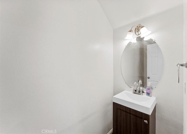 13837 Emerald Ln, Gardena, CA 90247 - bathroom with vanity and vaulted ceiling