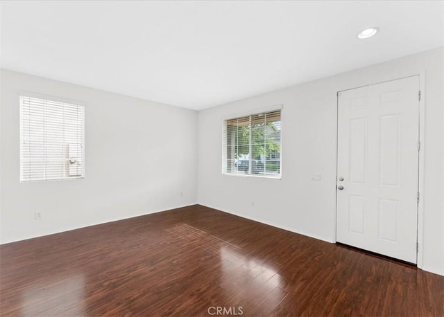 13837 Emerald Ln, Gardena, CA 90247 - empty room featuring wood finished floors and recessed lighting