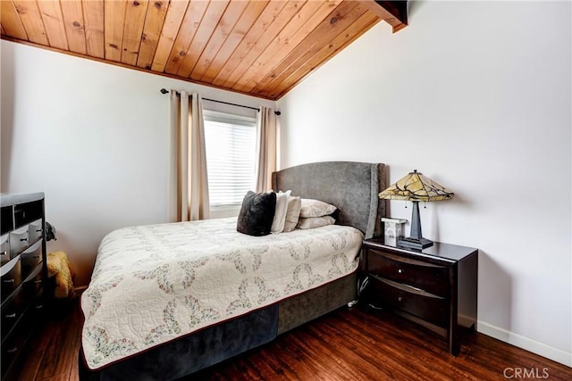 137 N Viceroy Ave, Azusa, CA 91702 - bedroom featuring dark wood-type flooring, wood ceiling, and lofted ceiling