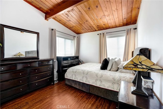 137 N Viceroy Ave, Azusa, CA 91702 - bedroom with dark wood-style floors and wood ceiling
