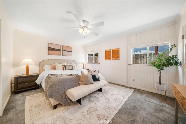 6910 Valinda Ave, Rancho Cucamonga, CA 91701 - carpeted bedroom with a ceiling fan and baseboards