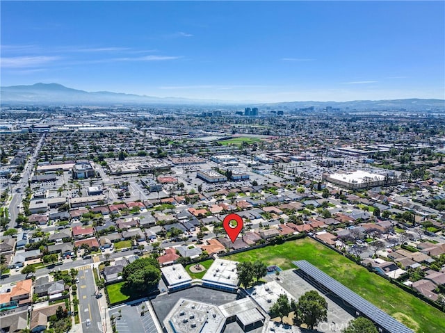 2622 S Pacific Ave, Santa Ana, CA 92704 - aerial view of property and surrounding area with a mountain backdrop