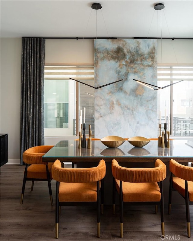 35 Ebb Tide Cir, Newport Beach, CA 92663 - dining room featuring wood finished floors and baseboards