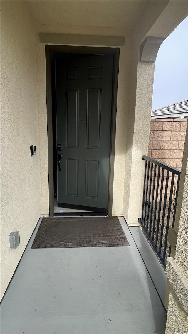 41207 Alegria Ln, Lake Elsinore, CA 92532 - property entrance featuring stucco siding