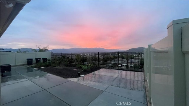 41207 Alegria Ln, Lake Elsinore, CA 92532 - view of patio / terrace with a mountain view