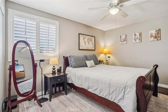 1519 Bluejay Way, Hemet, CA 92545 - bedroom featuring wood finished floors and ceiling fan