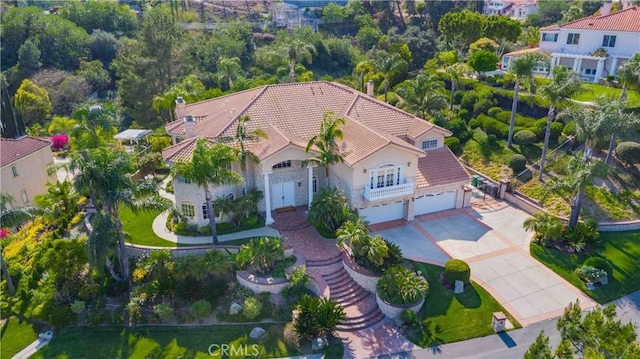 2809 Oak Knoll Dr, Diamond Bar, CA 91765 - view from above of property