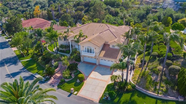 2809 Oak Knoll Dr, Diamond Bar, CA 91765 - view from above of property