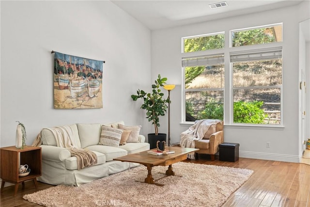 12703 Paso Verde Ct, Atascadero, CA 93422 - living room with hardwood / wood-style floors and baseboards