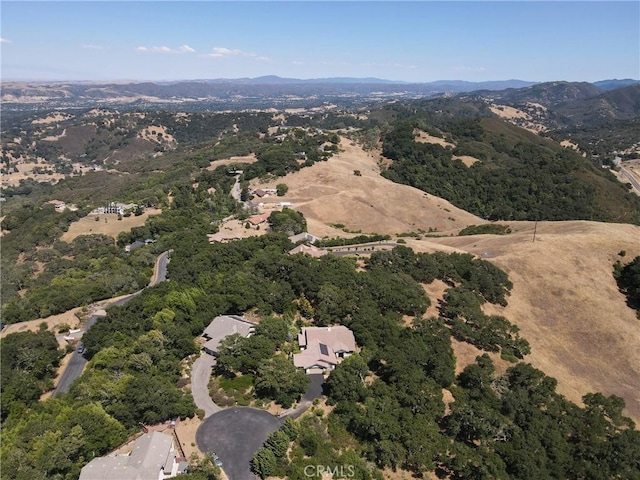 12703 Paso Verde Ct, Atascadero, CA 93422 - aerial view of property and surrounding area with a mountain backdrop