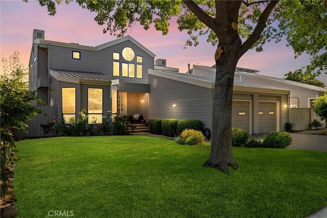 5 Catalina Point Rd, Chico, CA 95928 - view of front of property featuring concrete driveway, a chimney, and a garage