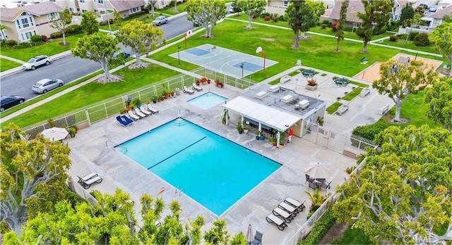 54 Kazan St Unit 27, Irvine, CA 92604 - aerial view of a pool