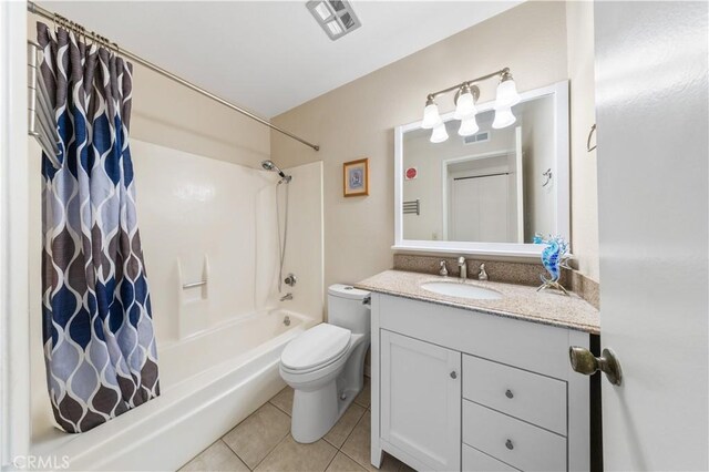 54 Kazan St Unit 27, Irvine, CA 92604 - bathroom featuring tile patterned flooring, shower / bath combo, and vanity