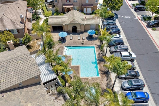 33657 Emerson Way Unit C, Temecula, CA 92592 - bird's eye view of a pool area