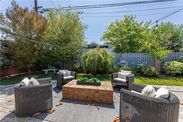 2054 Pattiz Ave, Long Beach, CA 90815 - fenced backyard featuring an outdoor living space