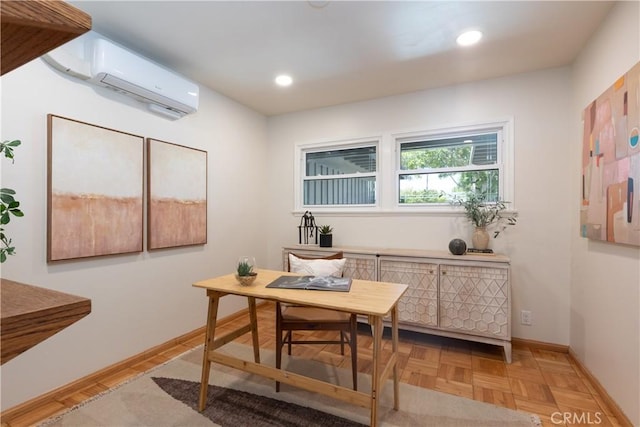 2054 Pattiz Ave, Long Beach, CA 90815 - office space featuring a wall mounted air conditioner and recessed lighting