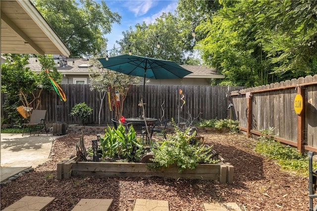 401 W 6th Ave, Chico, CA 95926 - fenced backyard featuring a patio area and a garden