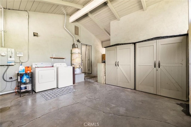 401 W 6th Ave, Chico, CA 95926 - laundry room featuring independent washer and dryer and a high ceiling