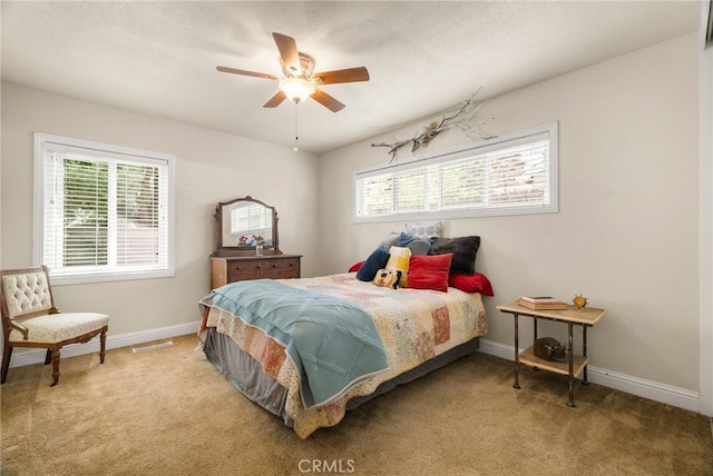 401 W 6th Ave, Chico, CA 95926 - bedroom with light colored carpet and a ceiling fan