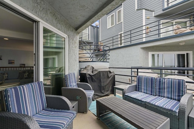 804 N The Strand Unit 11, Oceanside, CA 92054 - balcony featuring grilling area and an outdoor living space