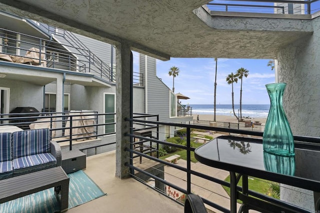 804 N The Strand Unit 11, Oceanside, CA 92054 - balcony with a water view and area for grilling