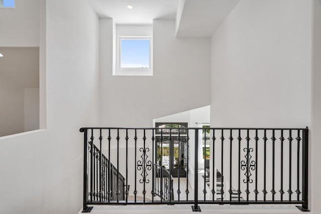 4926 Colusa Dr, Oceanside, CA 92056 - stairway featuring a towering ceiling