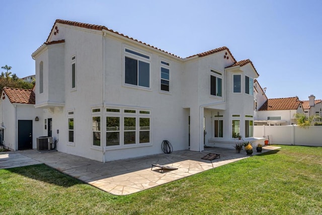4926 Colusa Dr, Oceanside, CA 92056 - rear view of property featuring stucco siding, a tiled roof, and a patio