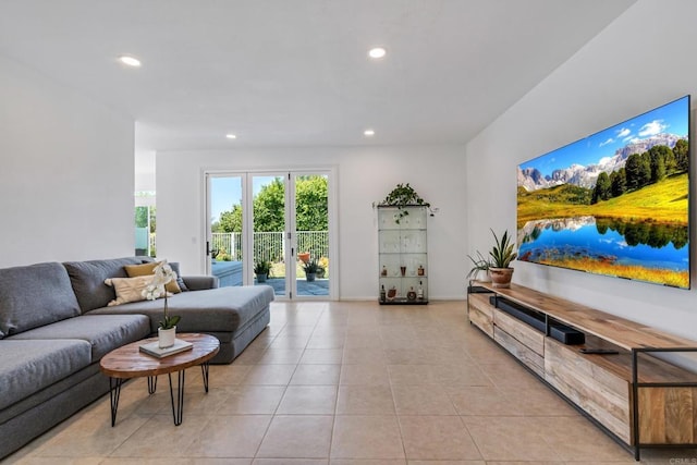 4926 Colusa Dr, Oceanside, CA 92056 - living area featuring recessed lighting and light tile patterned flooring