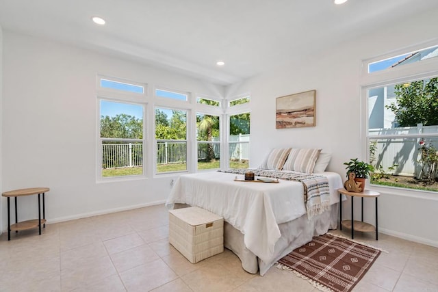 4926 Colusa Dr, Oceanside, CA 92056 - bedroom with light tile patterned floors and recessed lighting