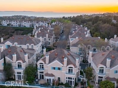 11 Chandon, Newport Coast, CA 92657 - aerial view at dusk of a residential view and a water view