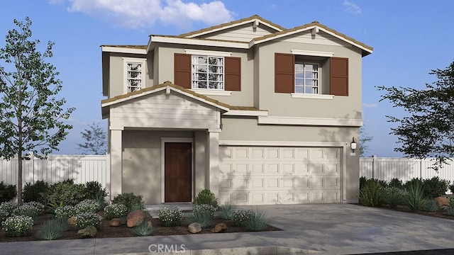 8294 Arbolita St, Jurupa Valley, CA 92509 - view of front of home with a garage, driveway, and stucco siding