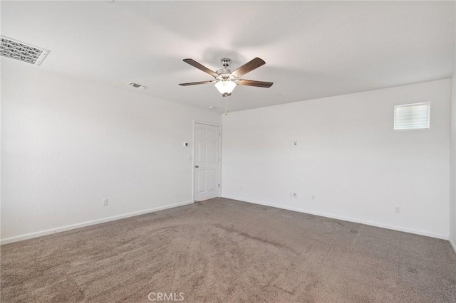 6648 E Yale, Fresno, CA 93727 - carpeted spare room featuring a ceiling fan and baseboards