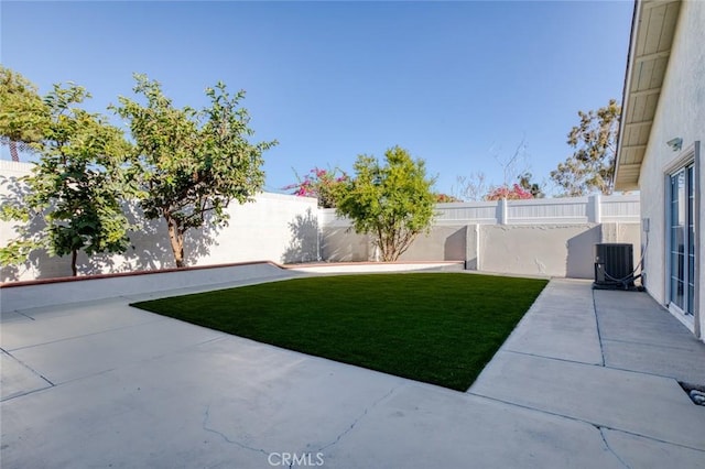 16186 Mount Gist Cir, Fountain Valley, CA 92708 - fenced backyard with a patio area
