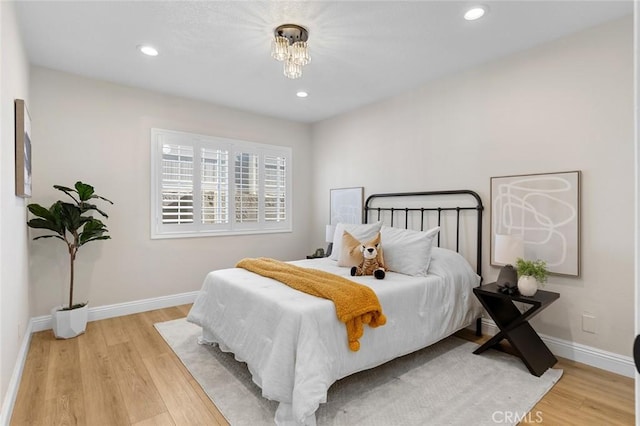 16186 Mount Gist Cir, Fountain Valley, CA 92708 - bedroom featuring light wood-style flooring and recessed lighting