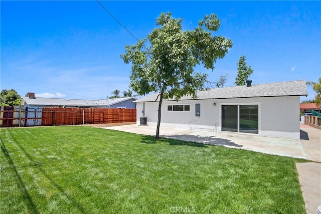 1132 Broadmoor Ave, La Puente, CA 91744 - back of property with stucco siding, a patio, and roof with shingles