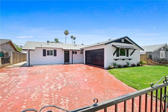 1132 Broadmoor Ave, La Puente, CA 91744 - single story home featuring stucco siding, a garage, and decorative driveway