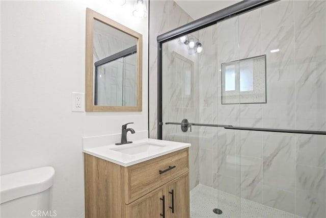 1132 Broadmoor Ave, La Puente, CA 91744 - bathroom featuring vanity and a marble finish shower