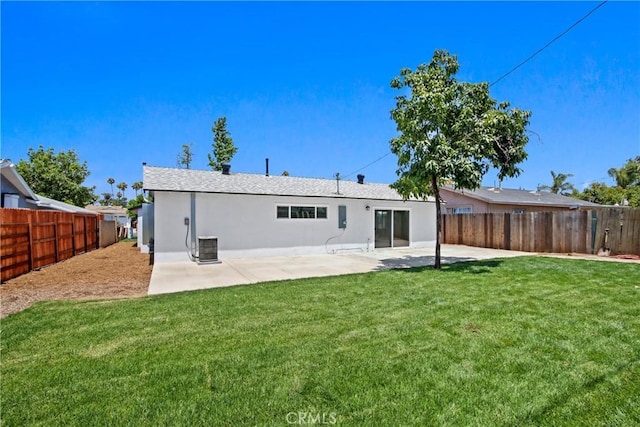 1132 Broadmoor Ave, La Puente, CA 91744 - back of property featuring stucco siding, a patio, and a fenced backyard
