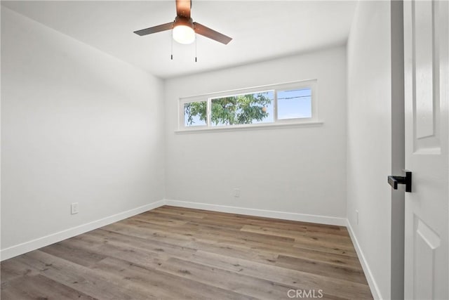 1132 Broadmoor Ave, La Puente, CA 91744 - empty room featuring a ceiling fan and wood finished floors