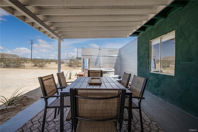 4574 Avenida Del Sol, Joshua Tree, CA 92252 - view of patio with outdoor dining space