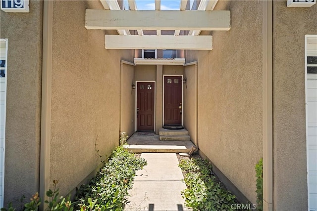 125 Draft Way, Placentia, CA 92870 - doorway to property with stucco siding