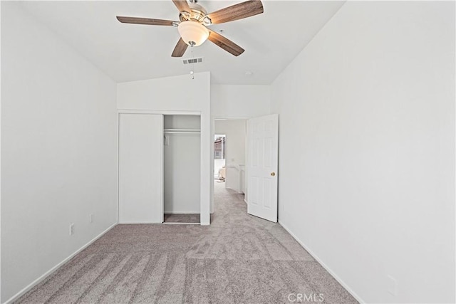 125 Draft Way, Placentia, CA 92870 - unfurnished bedroom featuring carpet flooring, a closet, and ceiling fan