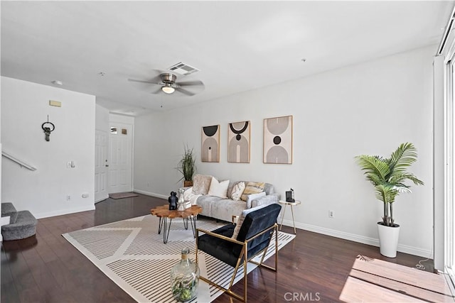 125 Draft Way, Placentia, CA 92870 - living room featuring wood finished floors and a ceiling fan