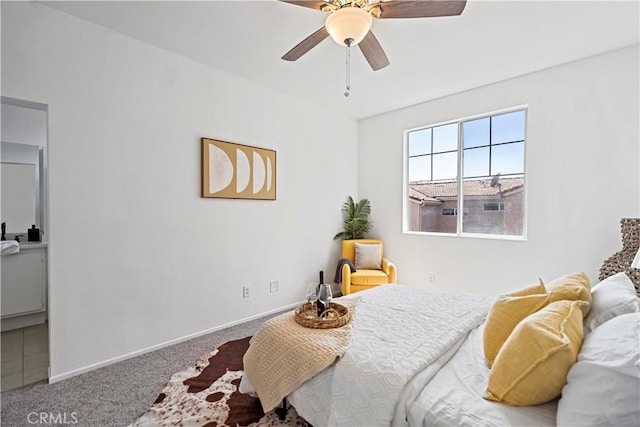 125 Draft Way, Placentia, CA 92870 - carpeted bedroom featuring baseboards and a ceiling fan