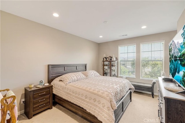 300 Farmhouse Dr Unit 3, Simi Valley, CA 93065 - bedroom featuring light carpet and recessed lighting