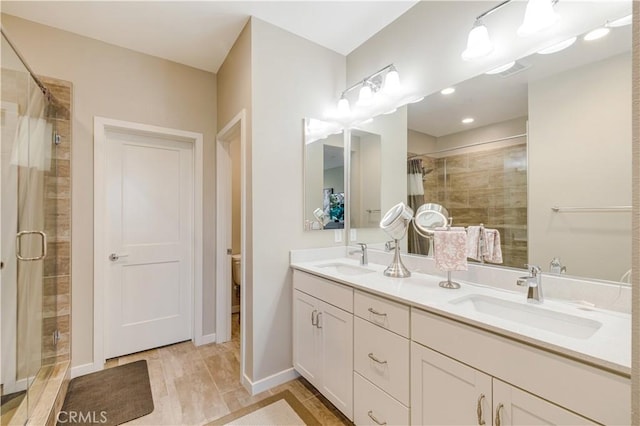 300 Farmhouse Dr Unit 3, Simi Valley, CA 93065 - full bath with a shower stall and double vanity