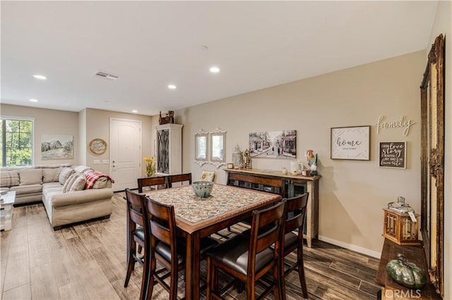 300 Farmhouse Dr Unit 3, Simi Valley, CA 93065 - dining room featuring wood finished floors and recessed lighting