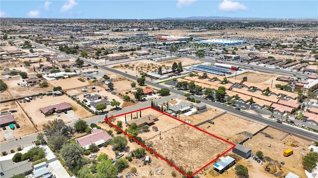 11969 Pinon Ave, Hesperia, CA 92345 - aerial overview of property's location featuring property boundaries highlighted